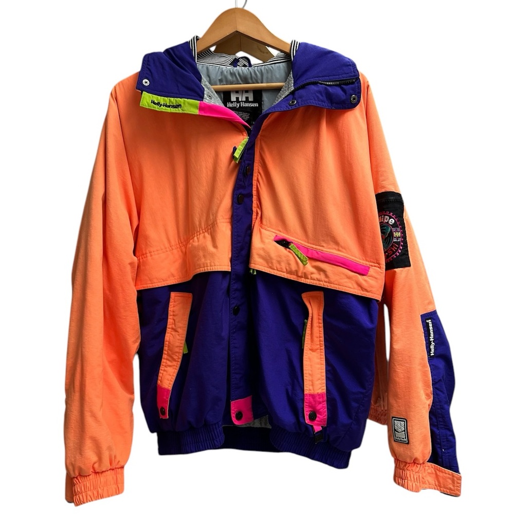 VTG neon Helly Hansen Ski Jacket